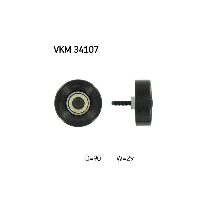 SKF Umlenk-/Führungsrolle, Keilrippenriemen VKM34107