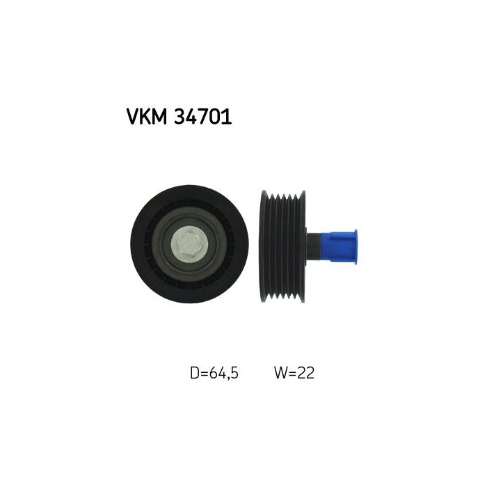 SKF Umlenk-/Führungsrolle, Keilrippenriemen VKM34701