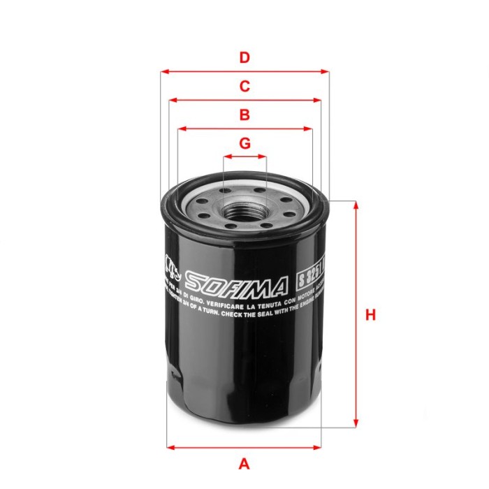 SOFIMA Ölfilter S3251R