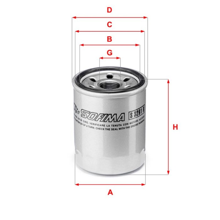 SOFIMA Ölfilter S3261R