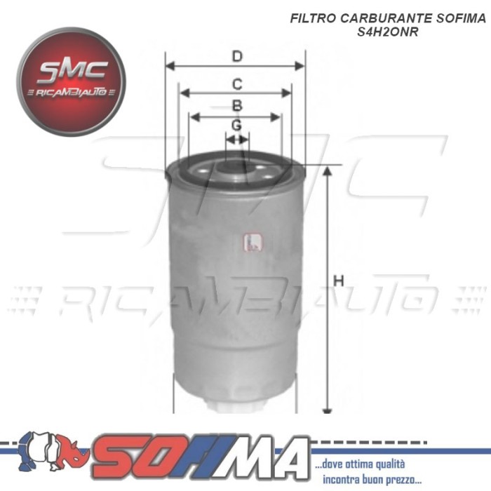 SOFIMA Kraftstofffilter S4H2ONR