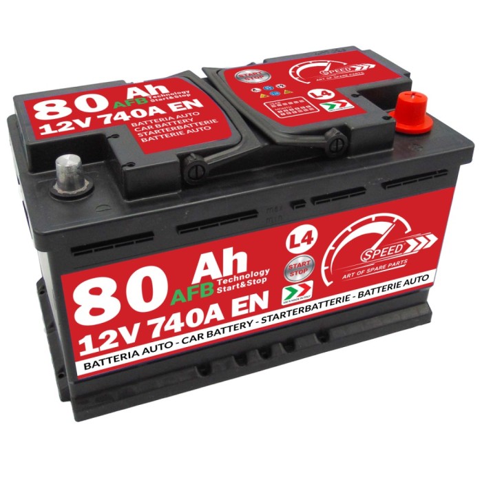 Starterbatterie Speed 80ah 740a  Start-Stop AFB