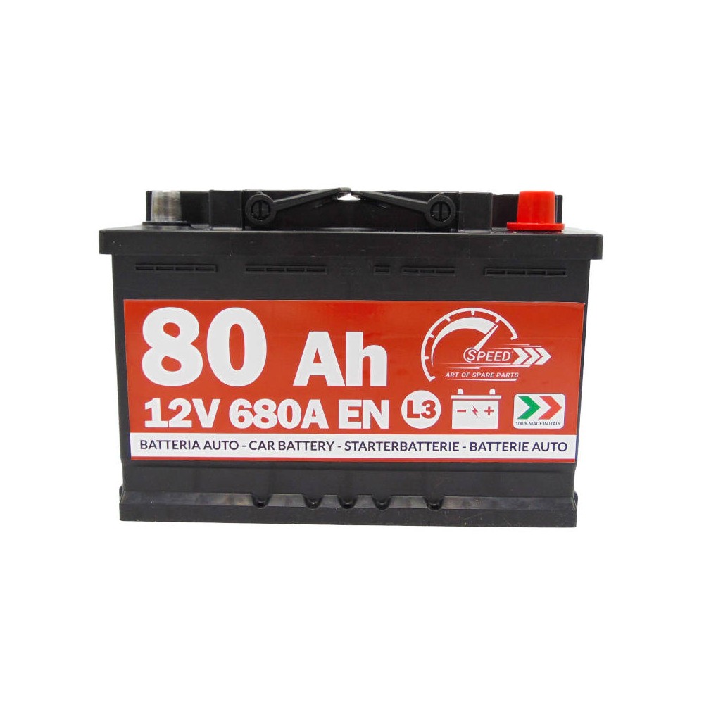 SPEED Autobatterie 80Ah 680A 12V