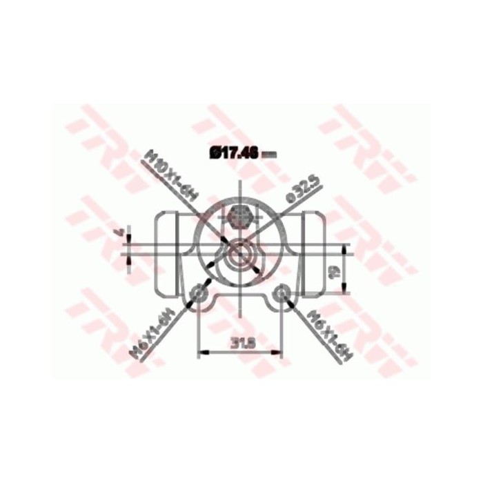 TRW Radbremszylinder BWA129