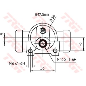 TRW Radbremszylinder BWC156