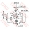 TRW Radbremszylinder BWC157