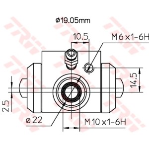 TRW Radbremszylinder BWD113A