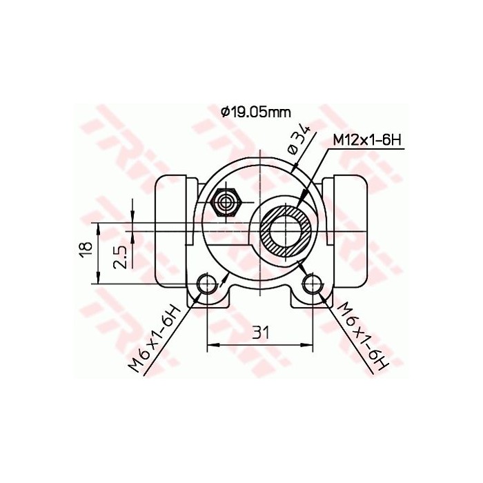 TRW Radbremszylinder BWD123