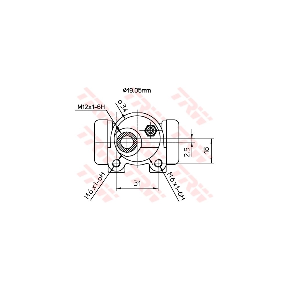 TRW Radbremszylinder BWD124