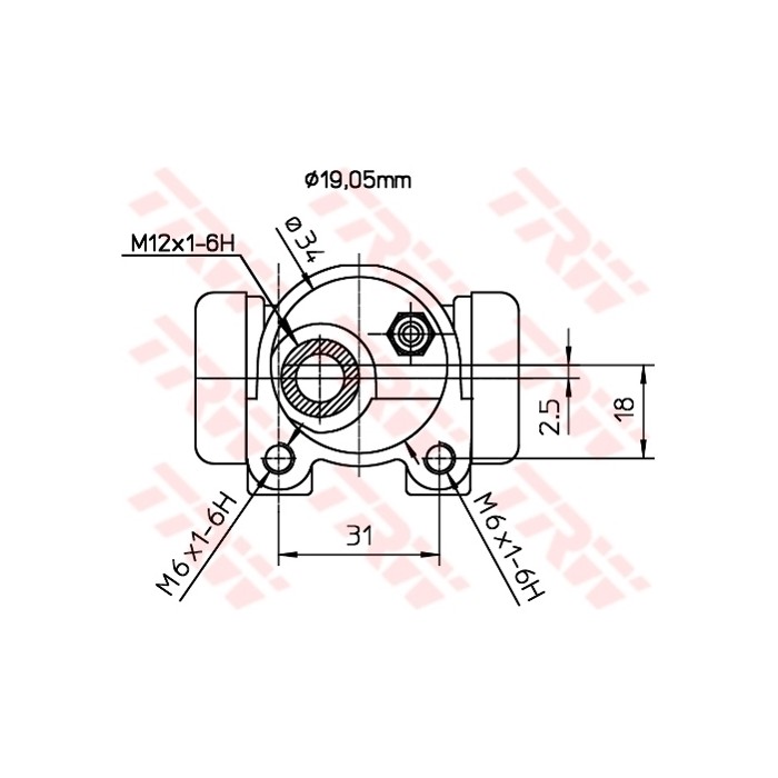 TRW Radbremszylinder BWD124