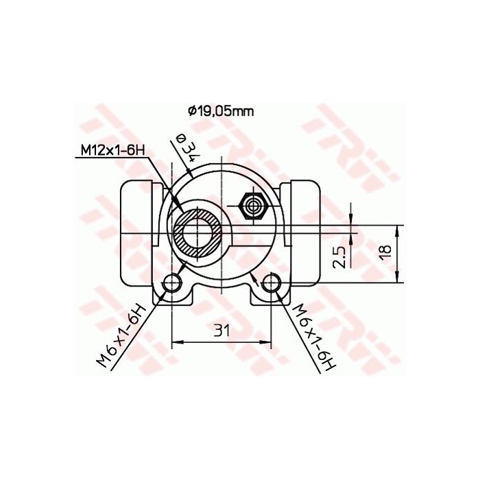 TRW Radbremszylinder BWD124