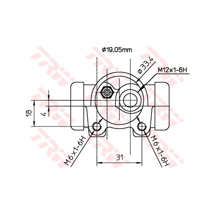 TRW Radbremszylinder BWD129
