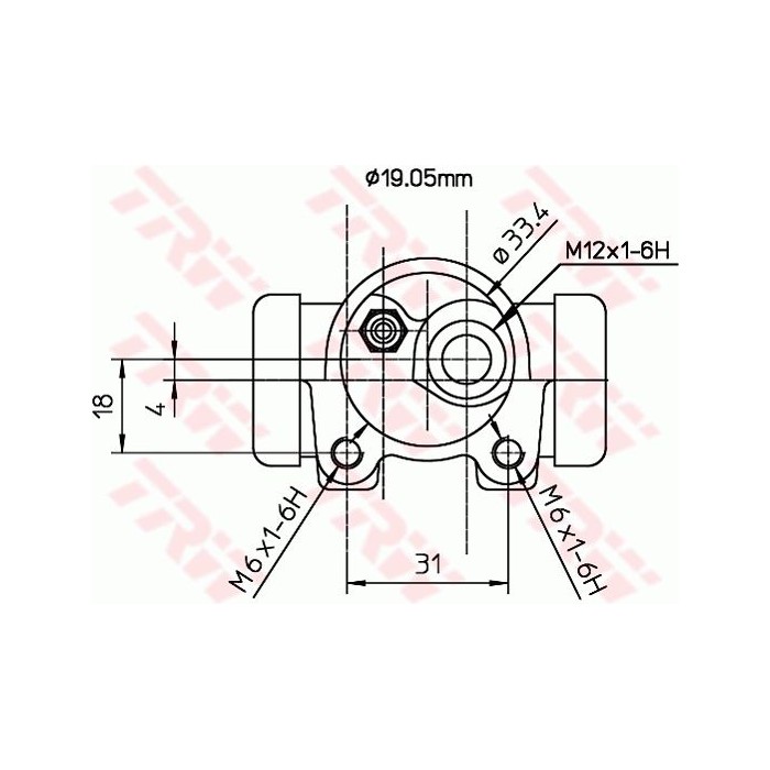 TRW Radbremszylinder BWD129