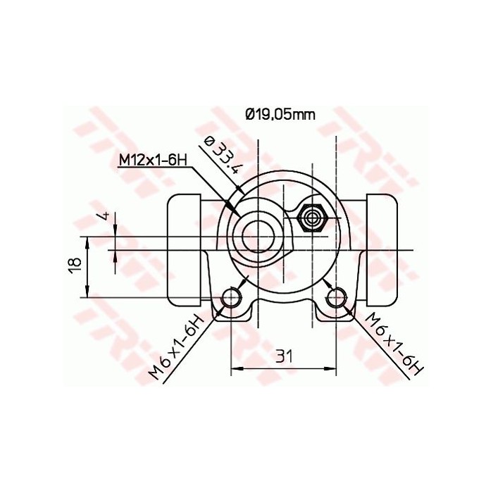 TRW Radbremszylinder BWD130