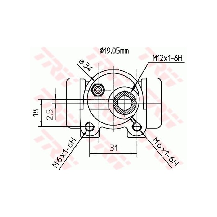 TRW Radbremszylinder BWD133