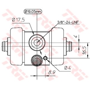 TRW Radbremszylinder BWD194