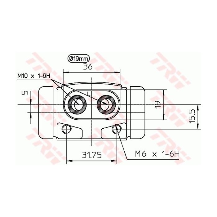 TRW Radbremszylinder BWD195