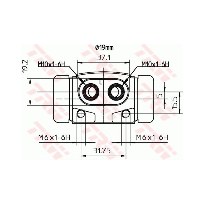 TRW Radbremszylinder BWD287
