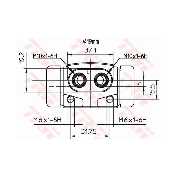 TRW Radbremszylinder BWD288