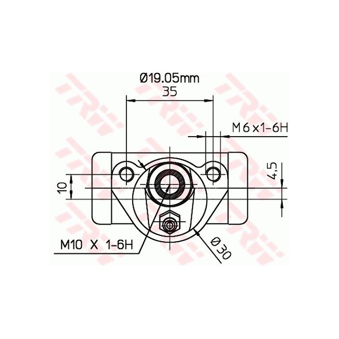TRW Radbremszylinder BWD289