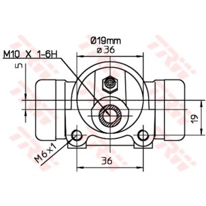TRW Radbremszylinder BWD326
