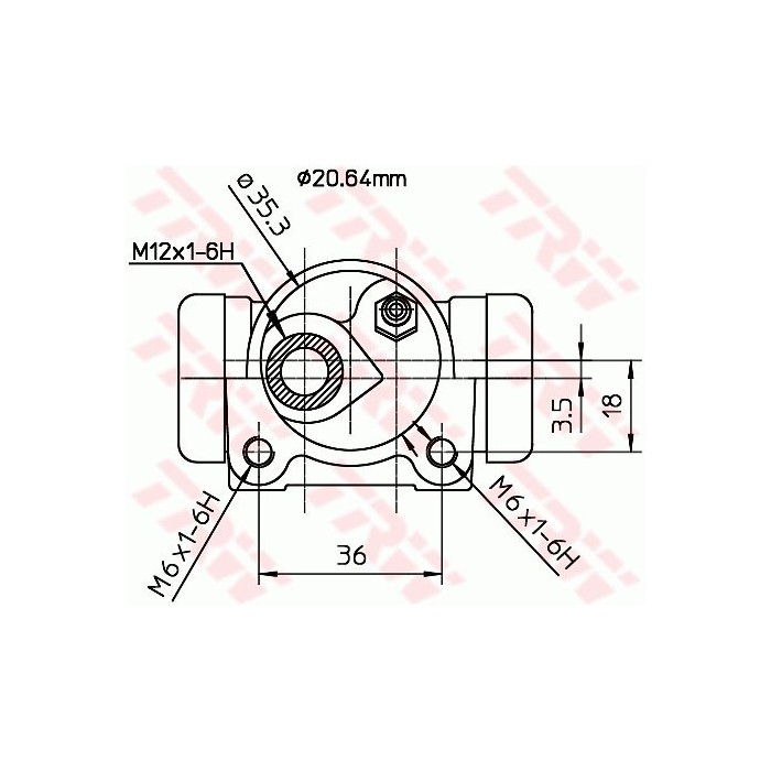 TRW Radbremszylinder BWF166