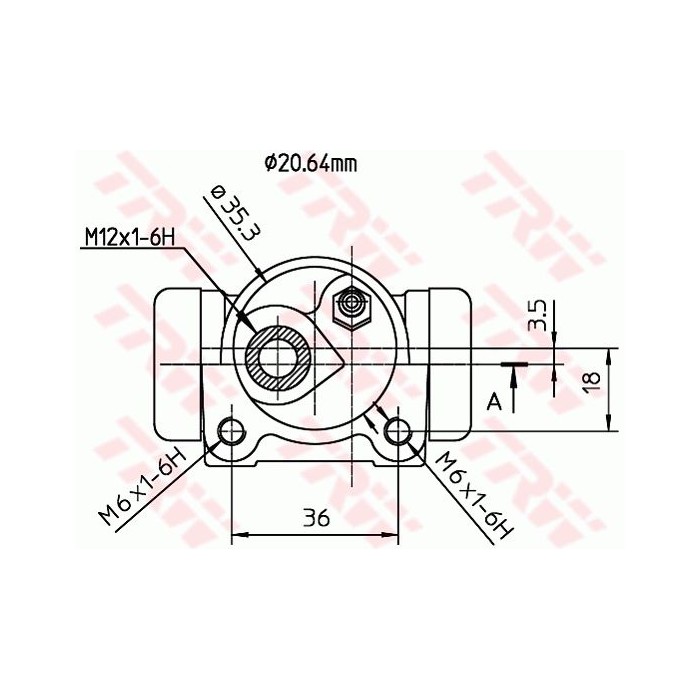 TRW Radbremszylinder BWF168