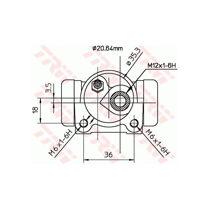 TRW Radbremszylinder BWF169