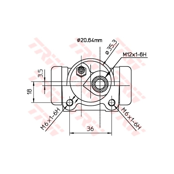 TRW Radbremszylinder BWF171