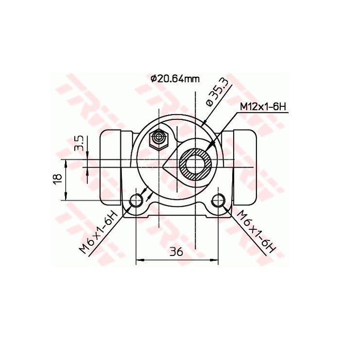 TRW Radbremszylinder BWF171