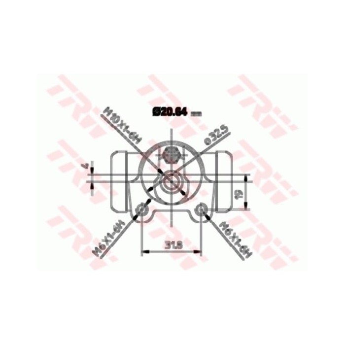 TRW Radbremszylinder BWF252