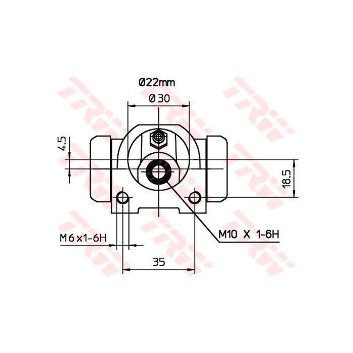 TRW Radbremszylinder BWF253
