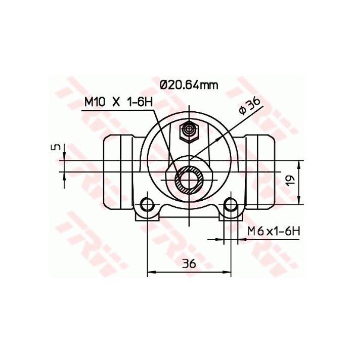 TRW Radbremszylinder BWF254