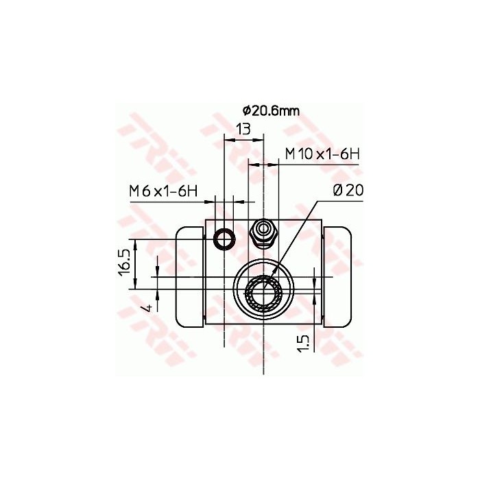 TRW Radbremszylinder BWF317
