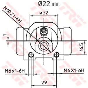 TRW Radbremszylinder BWH391