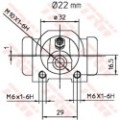 TRW Radbremszylinder BWH391