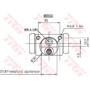 TRW Radbremszylinder BWH402