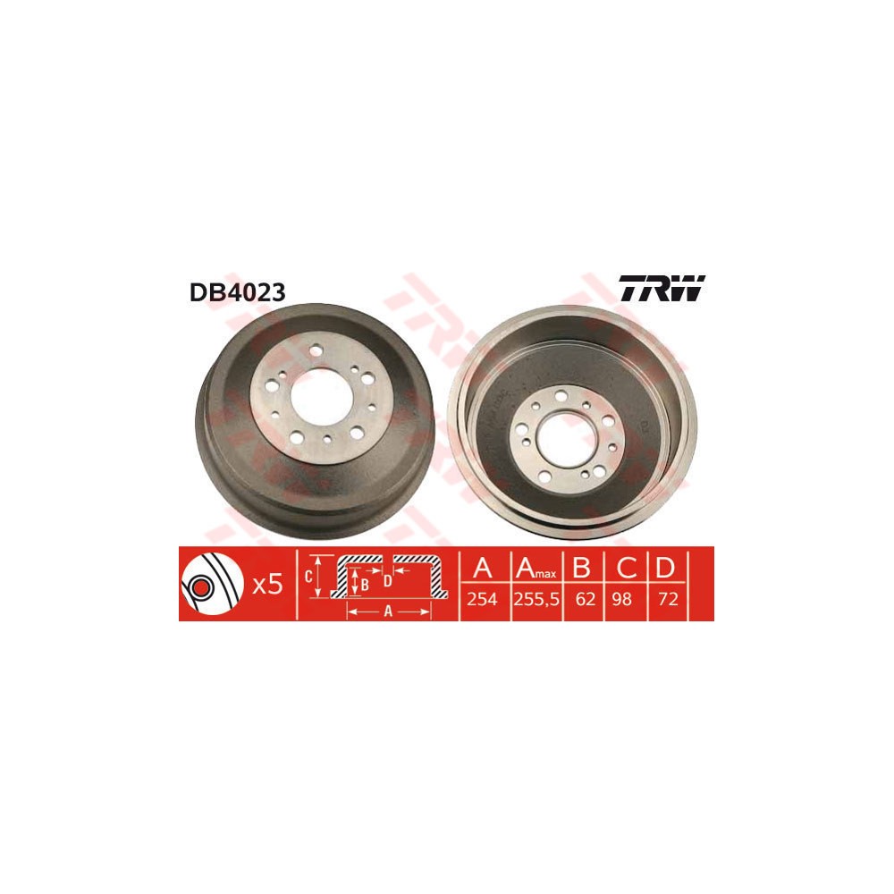 TRW Bremstrommel DB4023