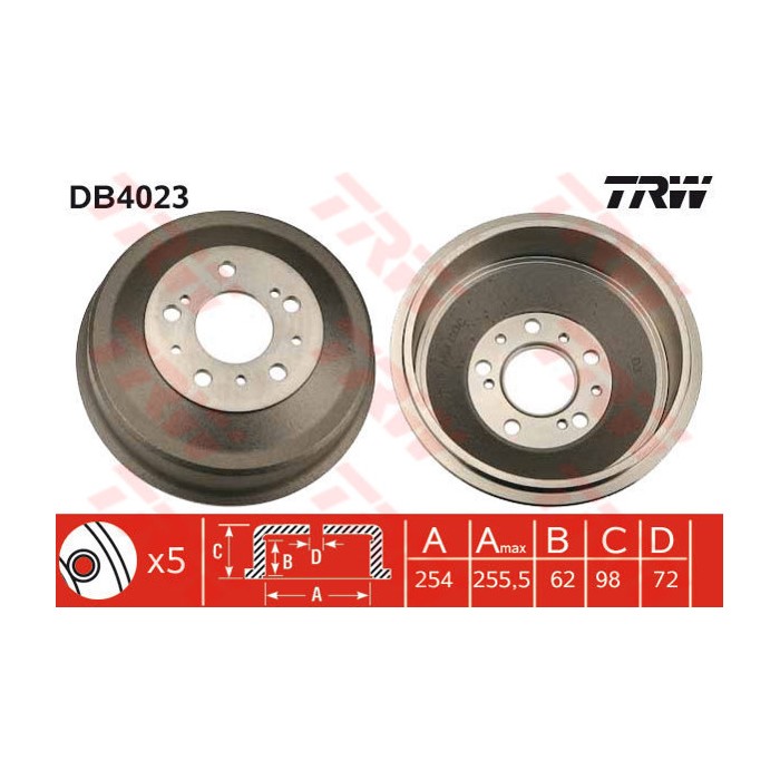 TRW Bremstrommel DB4023