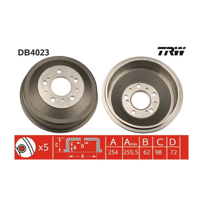 TRW Bremstrommel DB4023