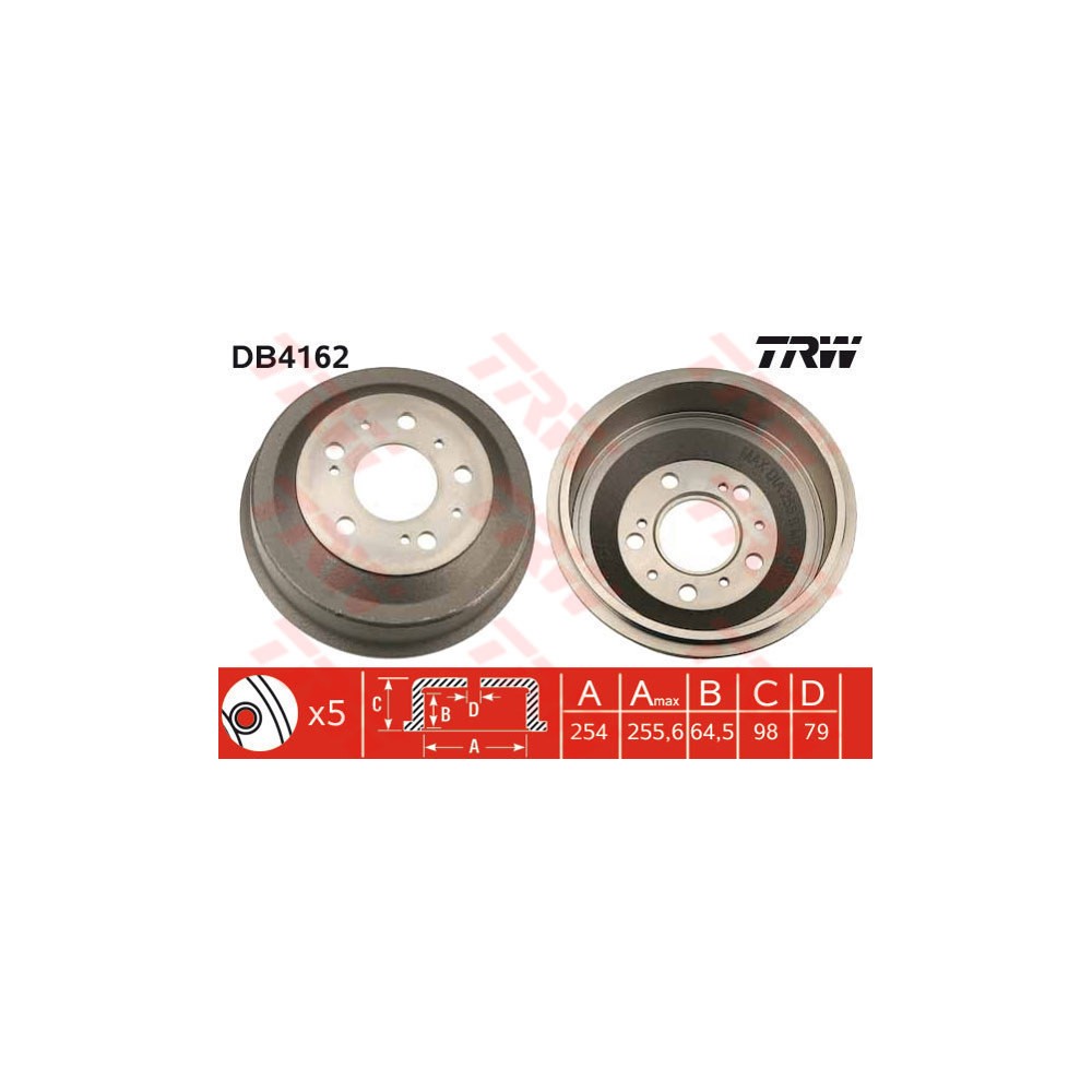 TRW Bremstrommel DB4162