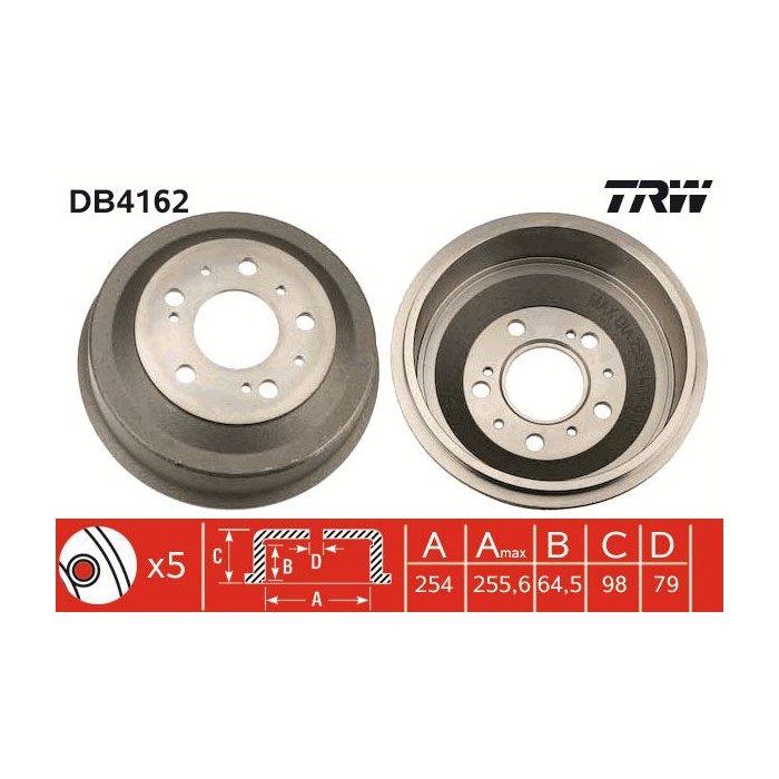 TRW Bremstrommel DB4162