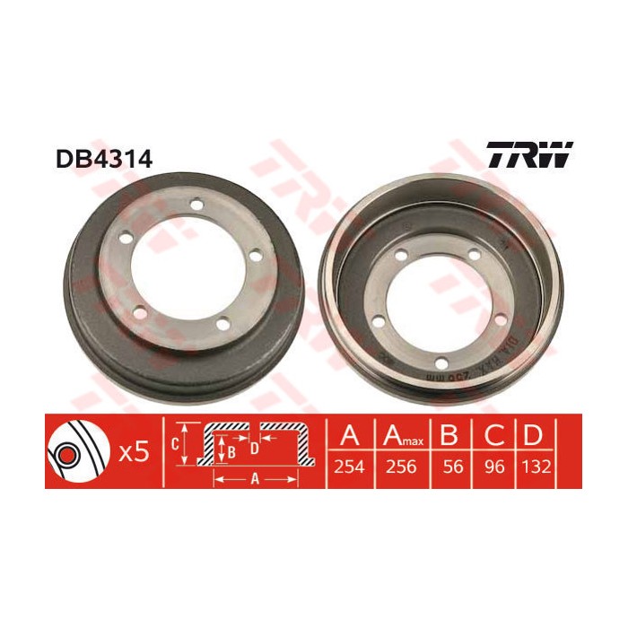 TRW Bremstrommel DB4314