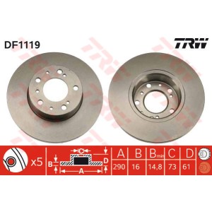 TRW Bremsscheibe DF1119