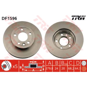 TRW Bremsscheibe DF1596