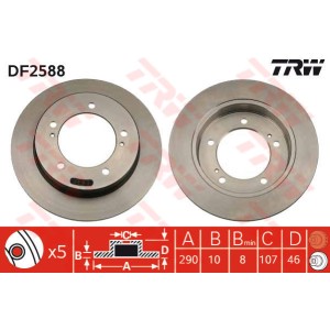 TRW Bremsscheibe DF2588