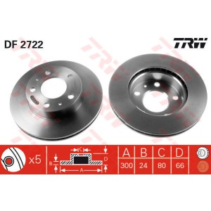 TRW Bremsscheibe DF2722