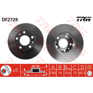 TRW Bremsscheibe DF2728