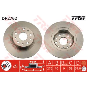 TRW Bremsscheibe DF2762