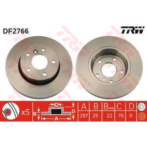TRW Bremsscheibe DF2766